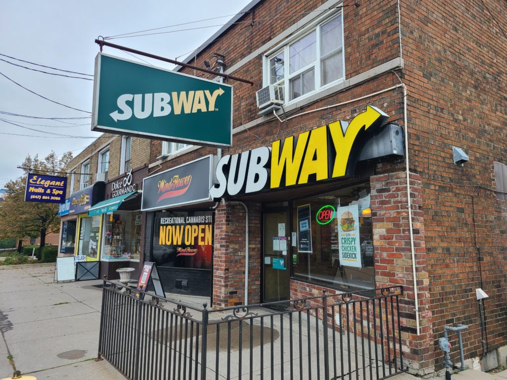 202111489 Bayview Avenue | Subway Sandwiches | Exterior